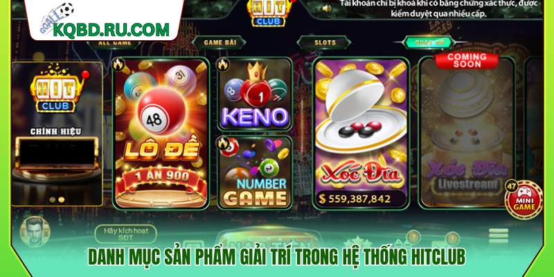 Danh sách trò chơi và dịch vụ giải trí 