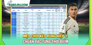 Mẹo Chơi Kèo Rung Hiệp 2 Chuẩn Xác Từng Thời Điểm